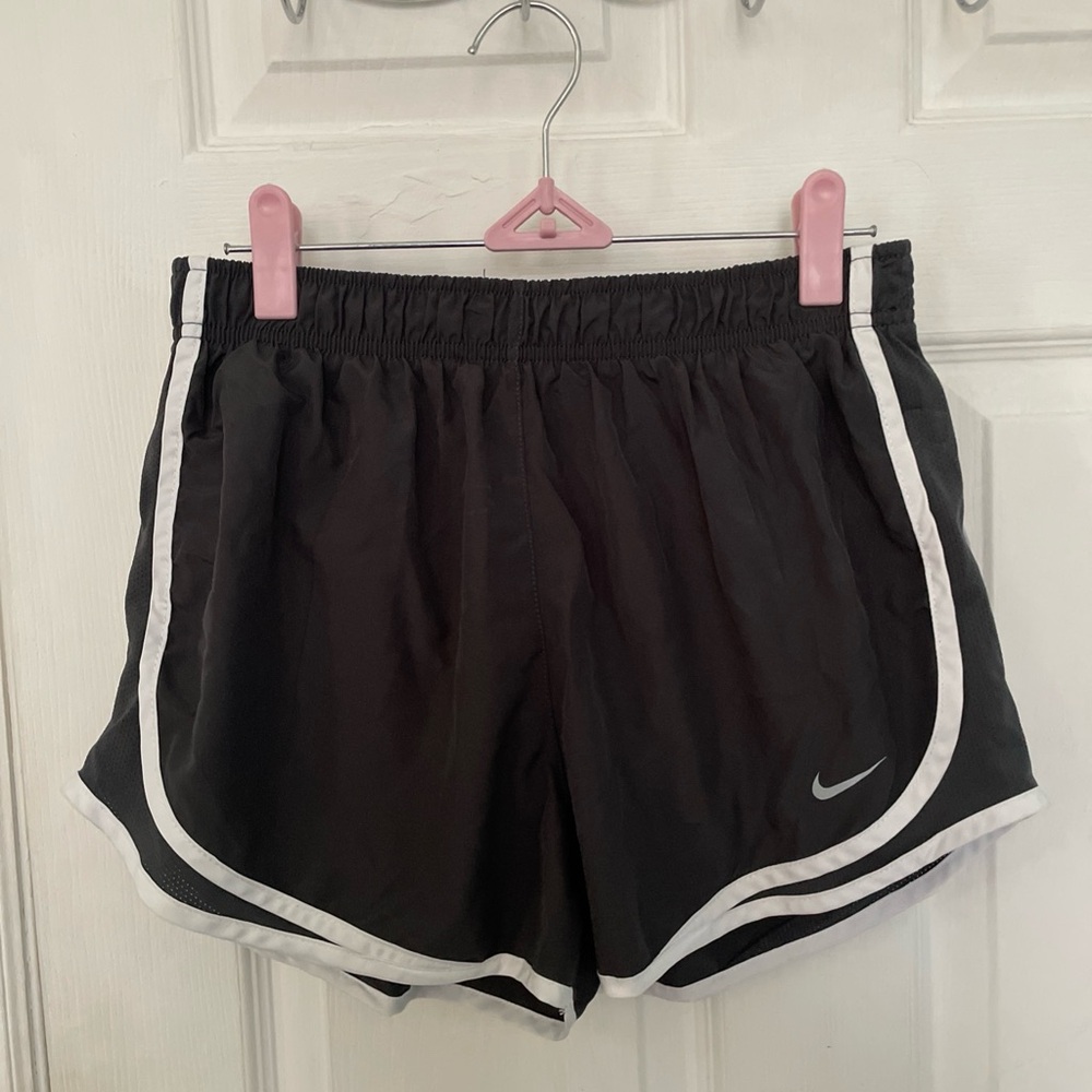 Nike Women's Black Shorts with White Trim